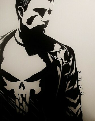 Black And White Punisher Logo