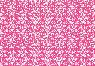 Hot Pink And Black Swirl Background Damask Dark White