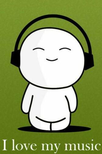 Cute Love Music iPhone HD Wallpaper