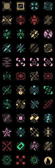 Paris Olympics Pictograms Wallpaper R