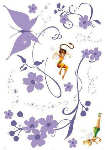Fairies Pixies And Posies Maxi Sticker By Kids Home Wallpaper