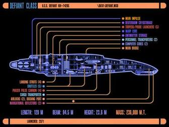 Trek Uss Defiant Schematic Star Computer Desktop Wallpaper