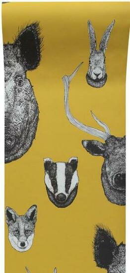 Vestige Wallpaper Mustard Graduate Collection Eames