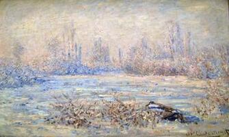 Monet Impressionism Winter Wallpaper Desktop