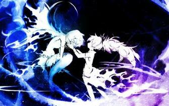 Blue Purple Mahou Shoujo Madoka Magica Miki Sayaka Sakura Kyouko