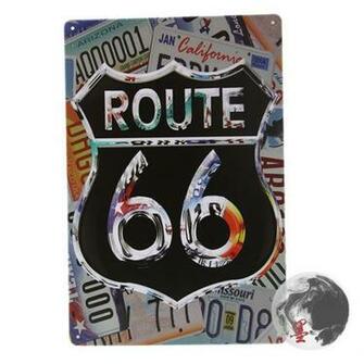 Us Route Vintage Wallpaper Affiche Accessoires De Peinture