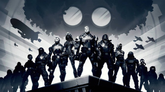 Order Guard Black And White Fortnite iPad Wallpaper
