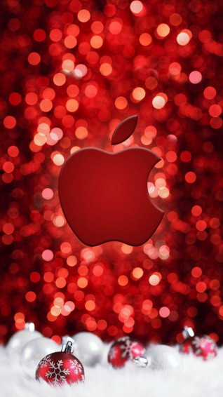 Wallpaper iPhone Christmas Apple HD