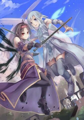 Sword Art Online Asuna Konno Yuuki Wallpaper Tsundora