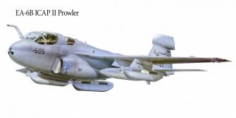 Ea 6b Icap Ii Prowler Military War Art Painting Airplane Aircraft