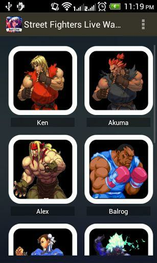 Street Fighters Live Wallpaper