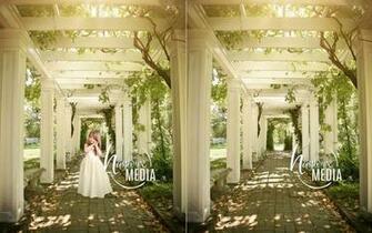 Beautiful Outdoor Nature Arbor Spring Backdrop Scene Digital