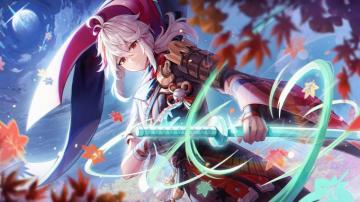 Kazuha Sky Background HD Genshin Impact Wallpaper