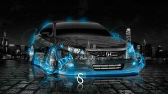 Honda Civic Si Coupe Jdm Blue Fire Crystal Car HD Wallpaper