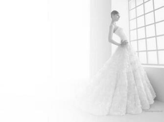 An Elegant Wedding Gown Rosa Clara Background For