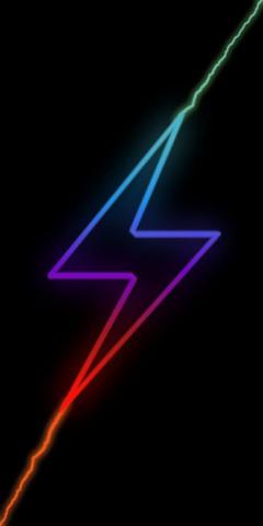 Blue Red Lightning Wallpaper Colorful
