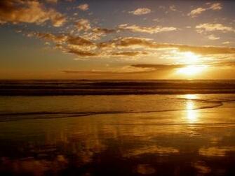 Sunset At Ocean Horizon Wallpaper In Nature With