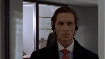 Patrick Bateman In Headphones Know Your Meme