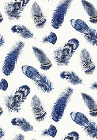 Birding Blue T14262 Collection Imperial Garden From Thibaut