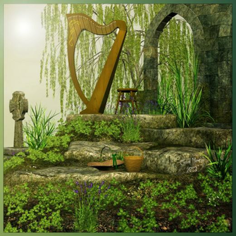 Celtic Harp By Cherishedmemories