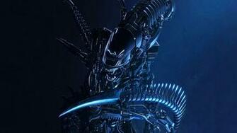 Blue Alien Wallpaper HD Background Desktop