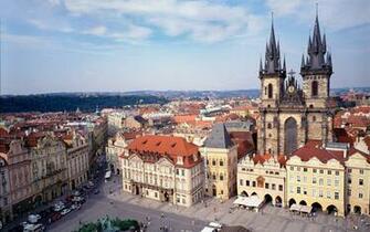 Warsaw Building Poland Europe Antique Wallpaper