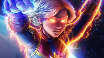 Captain Marvel iPad Wallpaper