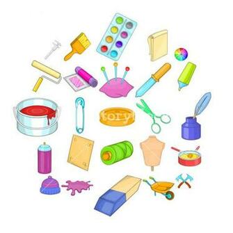 Wallpaper Icons Set Cartoon Of Vector For