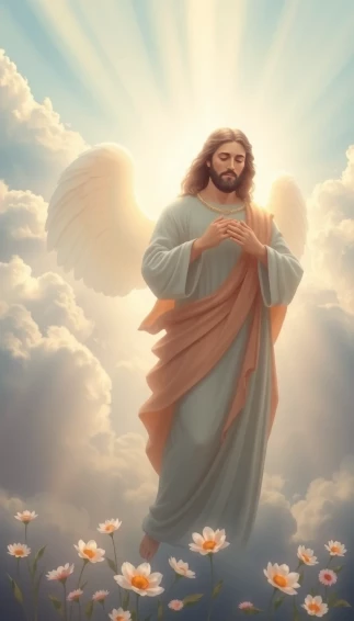 Angeles And Jesus Wallpaper