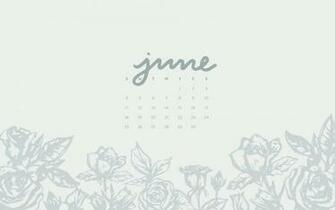 Wallpaper June Calendar Pattern Britt Fabello