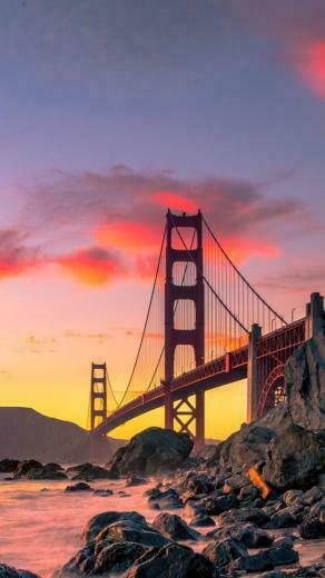 Wallpaper Golden Gate Bridge San Francisco Usa Autumn 4k