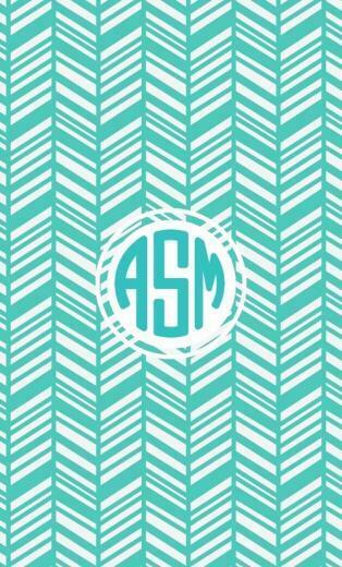 Tribal Fishtail Monogram iPhone Wallpaper We Heart It