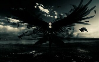 Dark Angel Wallpaper Stock Photos