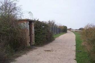 Sentry Box On Track To Shornemead Fort This Small Brick Building Is
