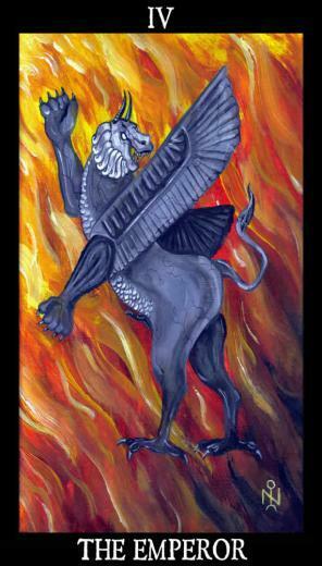 Emperor Esoteric And Occult Luciferian Tarot Cards Wallpaper Image