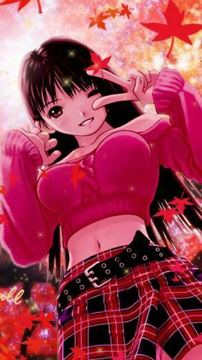 Red Anime Girls iPhone Wallpaper HD
