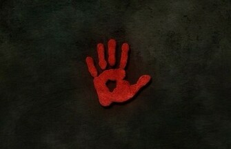 Neon Red Wallpaper Hands