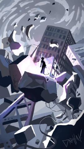 Explosions In The Background Mob Psycho Wallpaper Enjoy