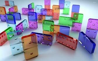 Glass Dominoes Wallpaper 3d
