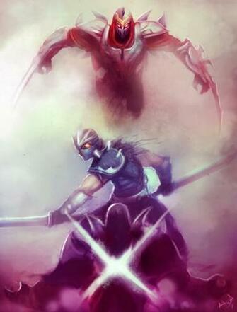 League Of Legends Rivals Shen Vs Zed By Artisticphenom