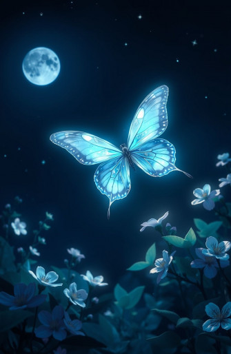 Night Butterfly Wallpaper
