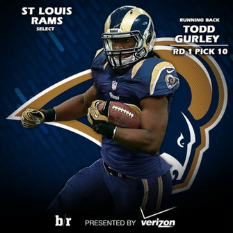 First Look At Todd Gurley In A St Louis Rams Jersey Nfldraft