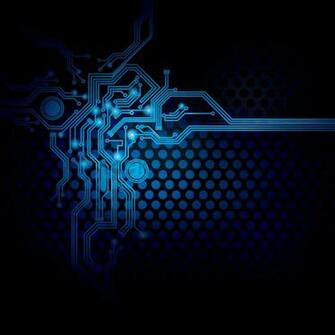 Circuit Design On Digital Background Vector Image