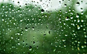 Rain Drops On Glass Wallpaper