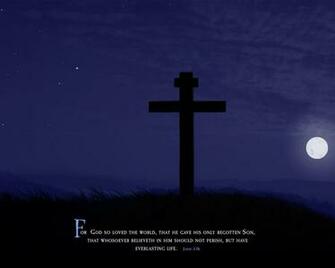Cross And Moon John Wallpaper Christian