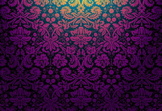 Floral Damask By Mia77 Black Background And Some Ppt