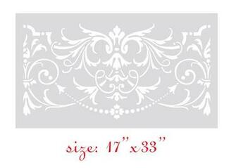 Stencil Boss Danielle Circa Vintage Old Victorian Allover Wall