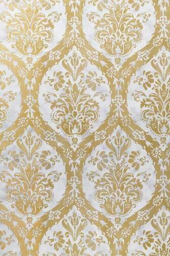 Gold Metallic Damask Wallpaper Cordoba In