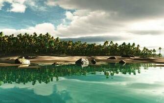 Tropical Island Wallpaper