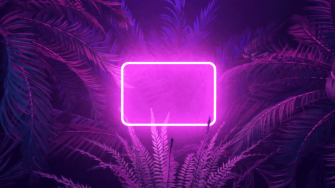 Neon Blue Aesthetic Picture Wallpaper